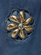 AREA Mussel Flower Cotton Denim Jeans
