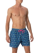 MC2 Saint Barth Man Lightweight Fabric Swim-shorts Lighting Micro Fantasy With Cocktail Print