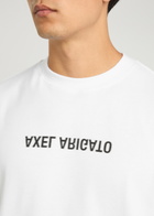 Axel Arigato Distort Logo-print Cotton T-shirt White