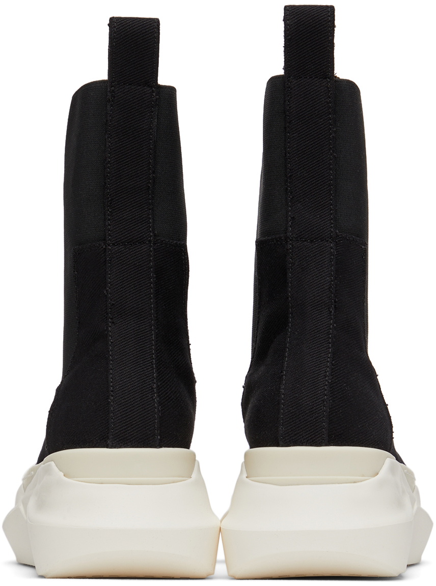 Rick Owens Drkshdw Black Abstract Beatle Boots Rick Owens Drkshdw