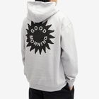 Good Morning Tapes Men's Sun Logo Hoody in Stone