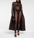 Jean Paul Gaultier - Cutout mockneck mesh top
