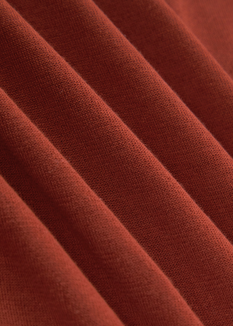 John Smedley Lorca Fine-knit Cotton T-shirt Red
