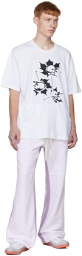 TheOpen Product SSENSE Exclusive White Skull Leaf T-Shirt