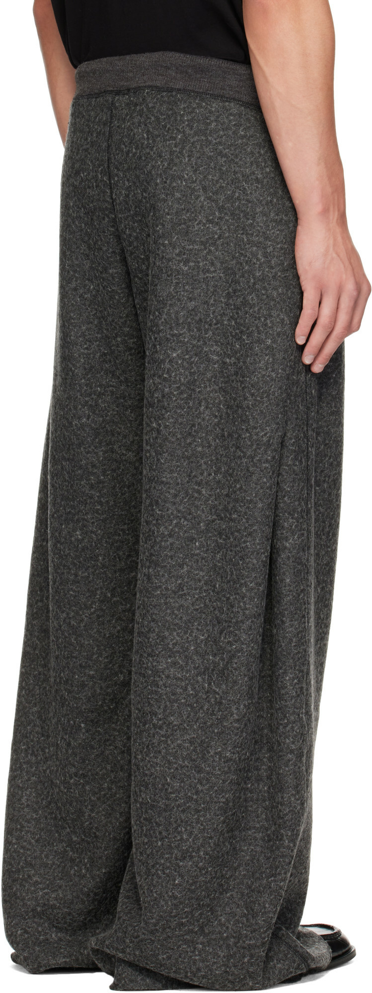 R13 Gray Side Pleat Sweatpants