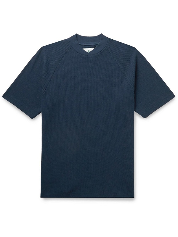 Photo: BARBOUR WHITE LABEL - Albion Cotton-Piqué T-Shirt - Blue - L