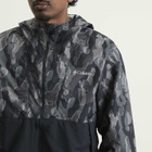 Columbia Men's Spire Valley™ Novelty Windbreaker in Black Treebark