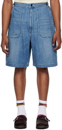 nanamica Indigo Work Denim Shorts