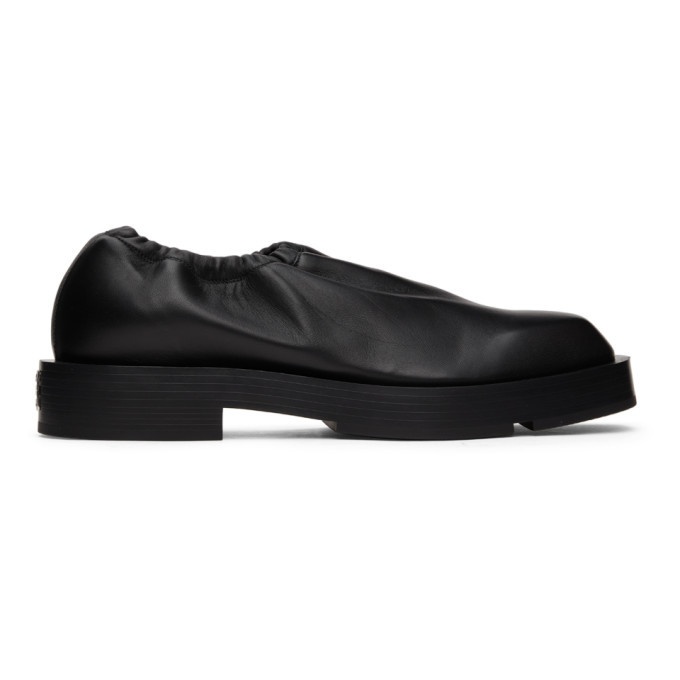 Photo: Givenchy Black Smooth Leather Slip-On Loafers