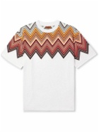 Missoni - Oversized Logo-Appliquéd Printed Cotton-Jersey T-Shirt - White