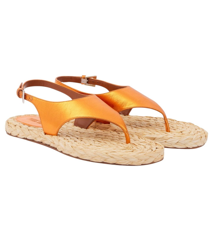Photo: Paris Texas Amalfi metallic leather thong sandals