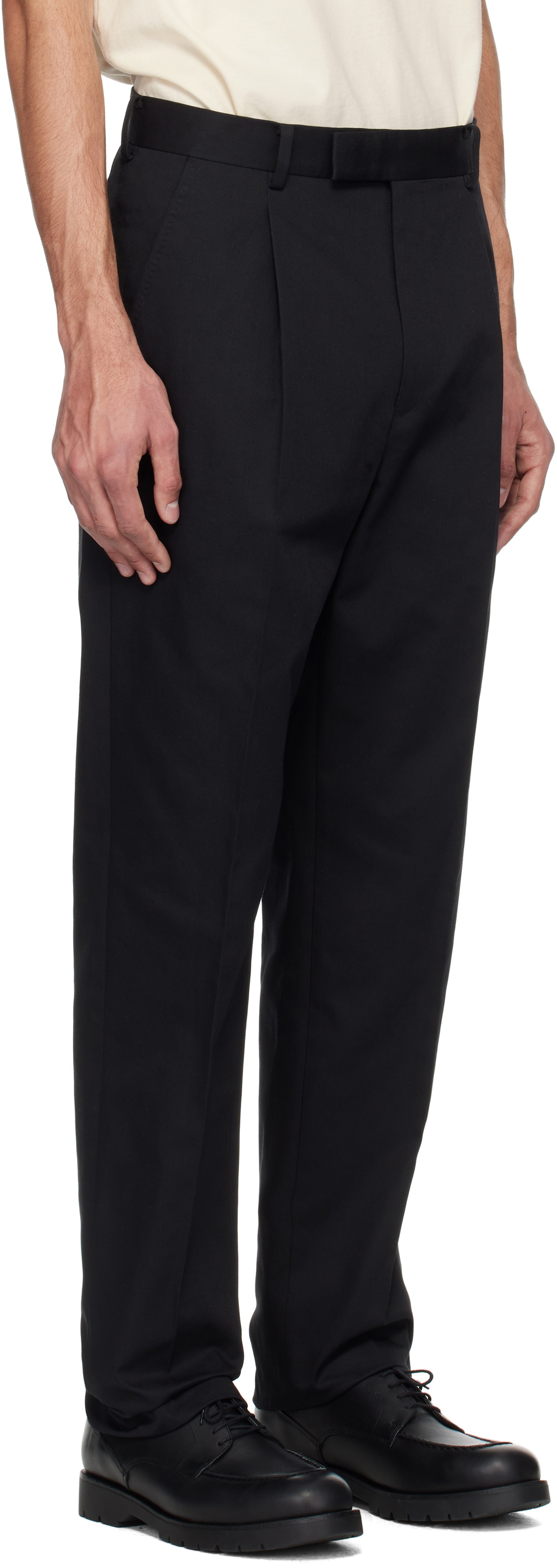 WACKO MARIA Black Pleated Trousers