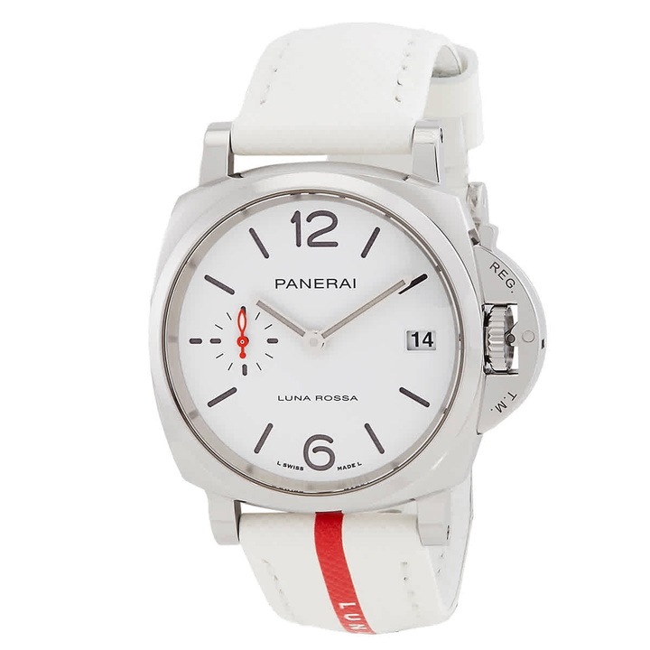 Photo: Panerai Luminor Due Luna Rossa Automatic White Dial Watch PAM01378