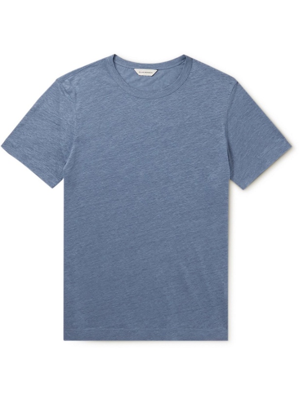 Photo: Club Monaco - Linen T-Shirt - Blue