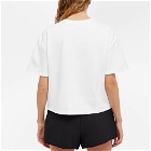 AREA NYC Women's Crystal Flower Relaxed T-Shirt in White