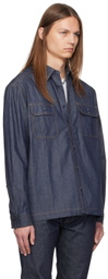 John Elliott Indigo Princeton Work Denim Shirt