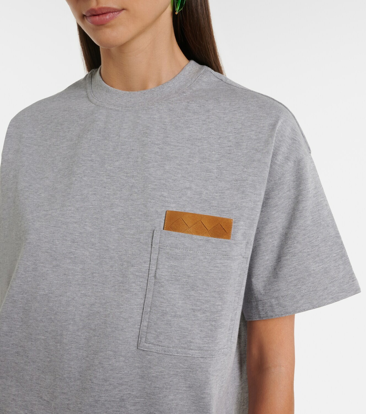 Bottega Veneta Intrecciato cotton-blend jersey T-shirt