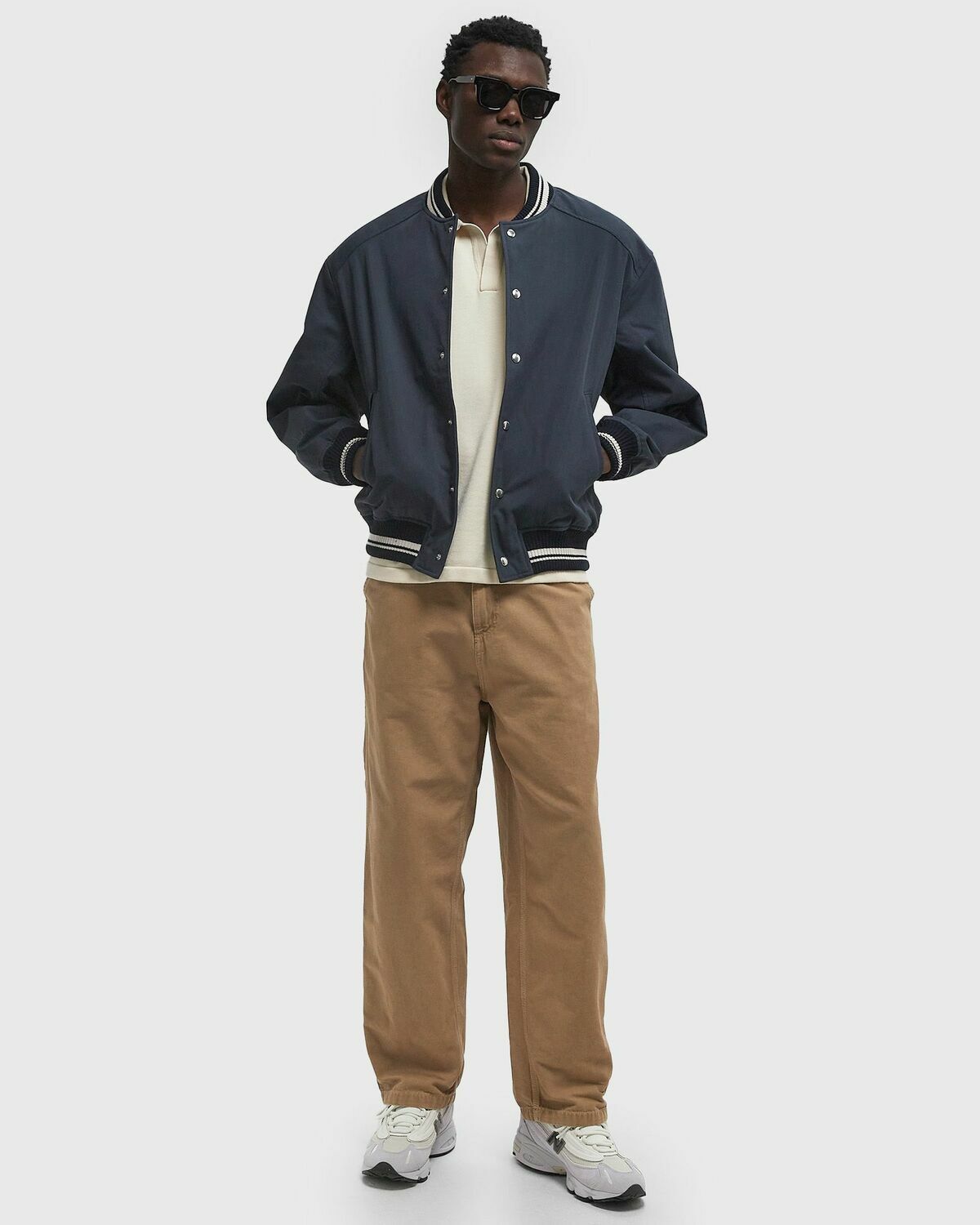 Maison Kitsune TEDDY BLOUSON Blue Mens Bomber Jacket