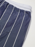 BRUNELLO CUCINELLI - Mid-Length Striped Swim Shorts - Blue