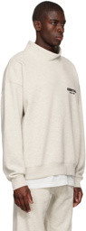 Fear of God ESSENTIALS Off-White Mock Neck Sweatshirt