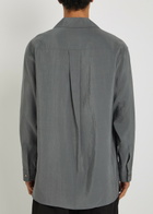 Lemaire Silk-blend Shirt Grey