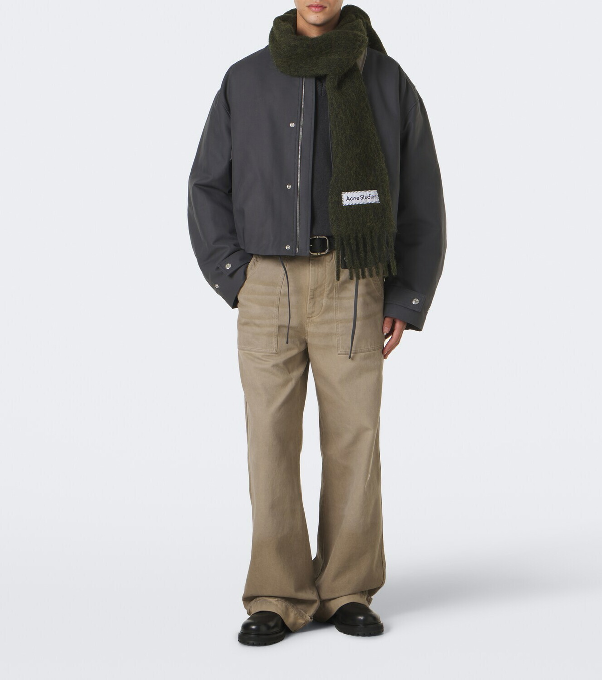 Acne Studios Alpaca, wool, and mohair-blend scarf