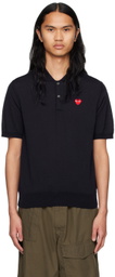 COMME des GARÇONS PLAY Navy Patch Polo