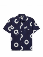 Monitaly - 50's Milano Cotton-Jacquard Shirt - Blue