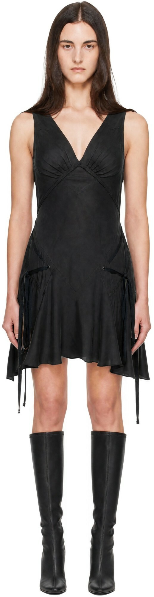KNWLS Black Elisir Minidress