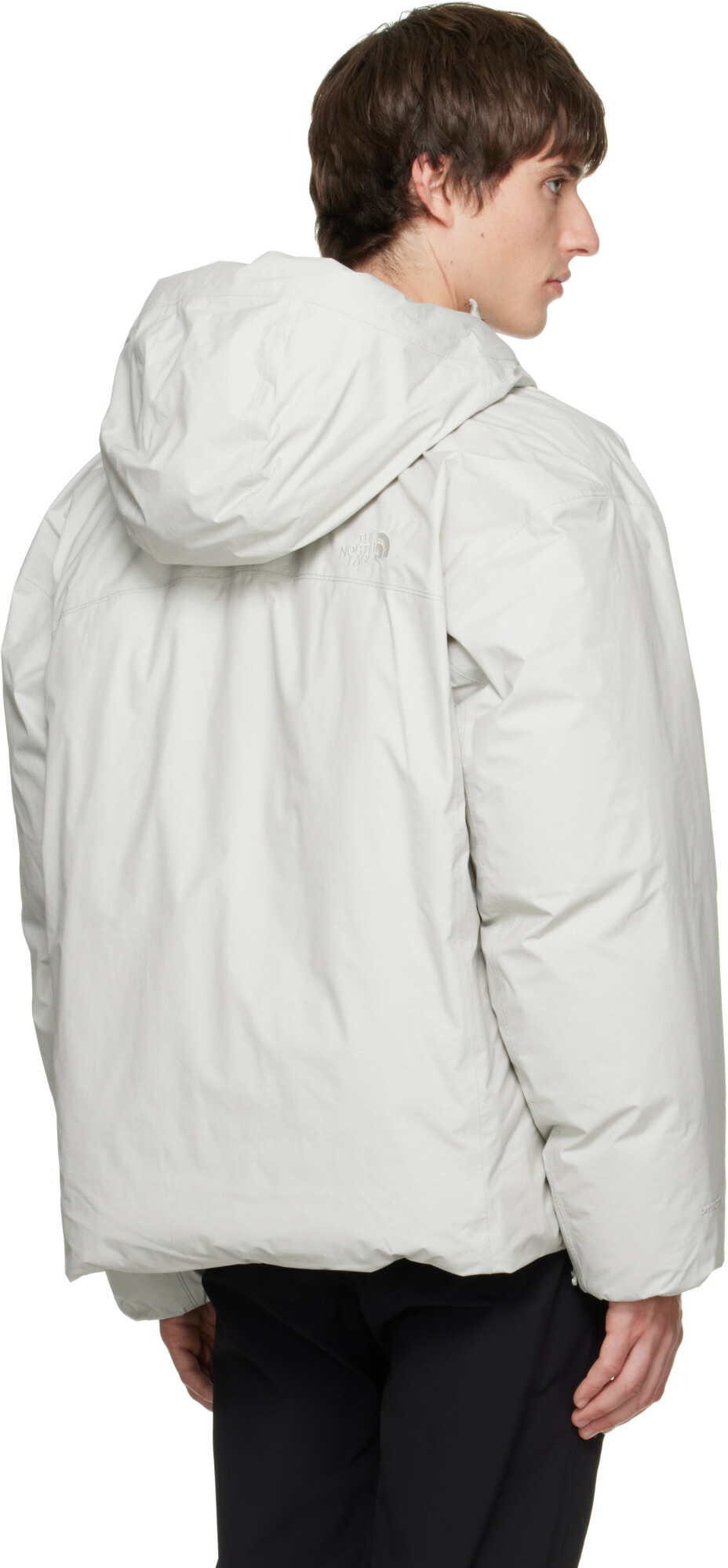The North Face Gray Black Box DRYVENT Reversible Down Jacket