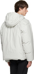 The North Face Gray Black Box DRYVENT Reversible Down Jacket