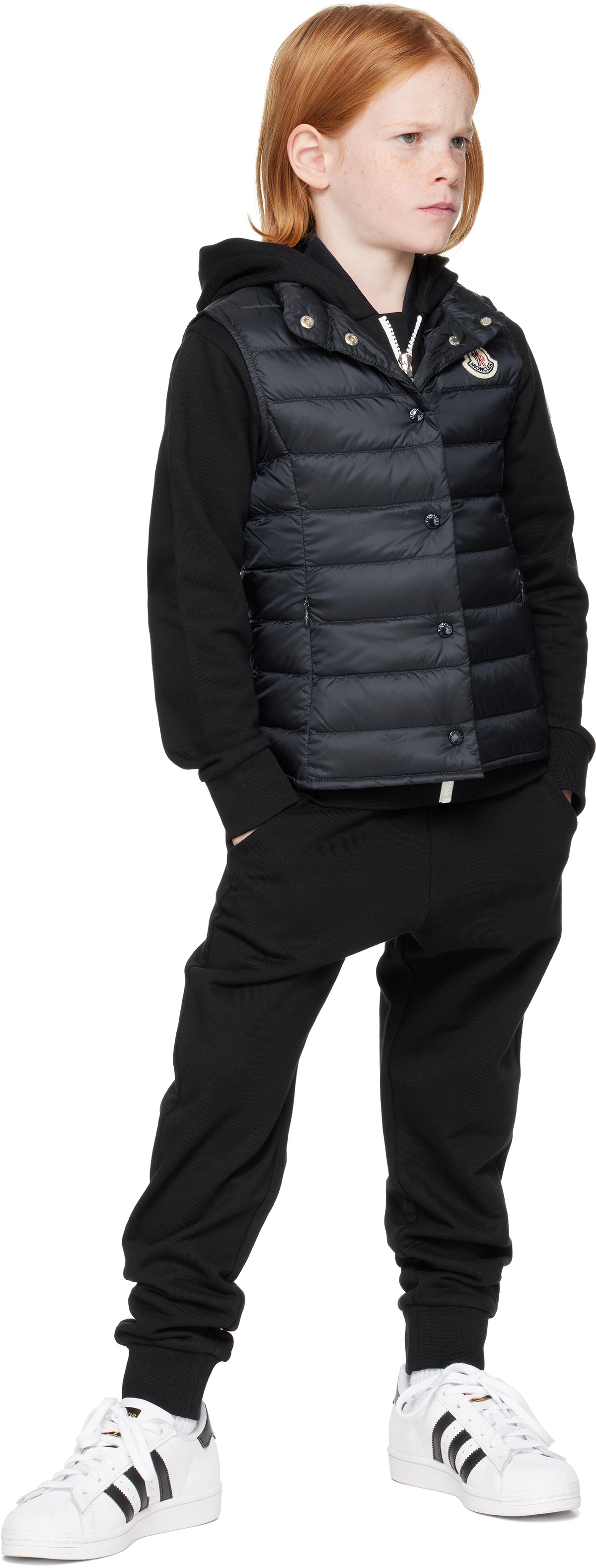 Moncler Enfant Kids Navy Liane Down Vest