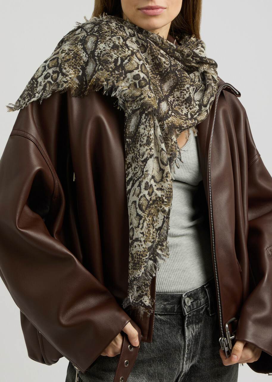 Isabel Marant Alecia Cashmere-blend Scarf - Natural - One Size