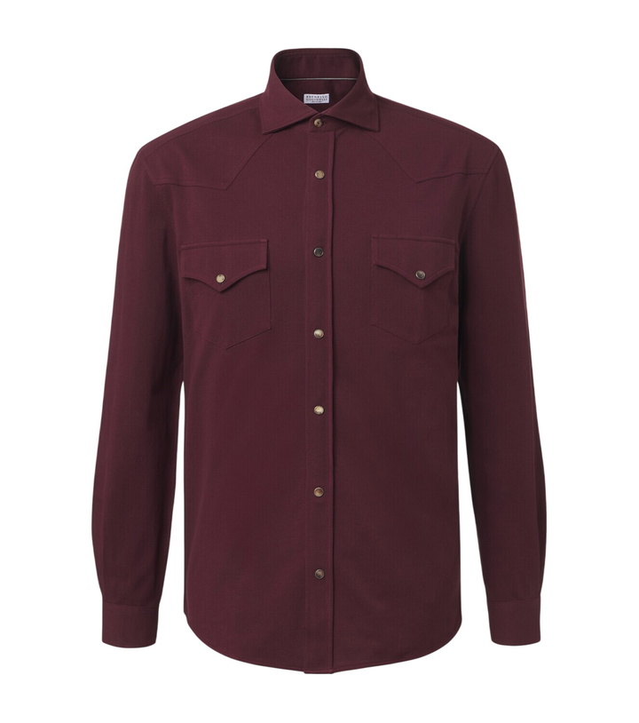 Photo: Brunello Cucinelli Cotton piqué shirt