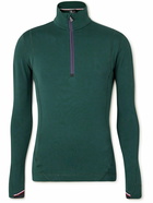 Moncler Grenoble - Slim-Fit Polartec® Power Grid™ Half-Zip Base Layer - Green