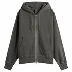 FrizmWORKS Men's OG Pigment Dyed Zip Hoodie in Charcoal