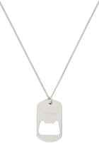 Courrèges Silver Bottle Opener Necklace