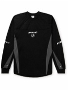 VETEMENTS - Oversized Logo-Appliquéd Padded Cotton-Jersey Sweatshirt - Black