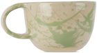 BOMBAC Off-White & Green Splatter Mug