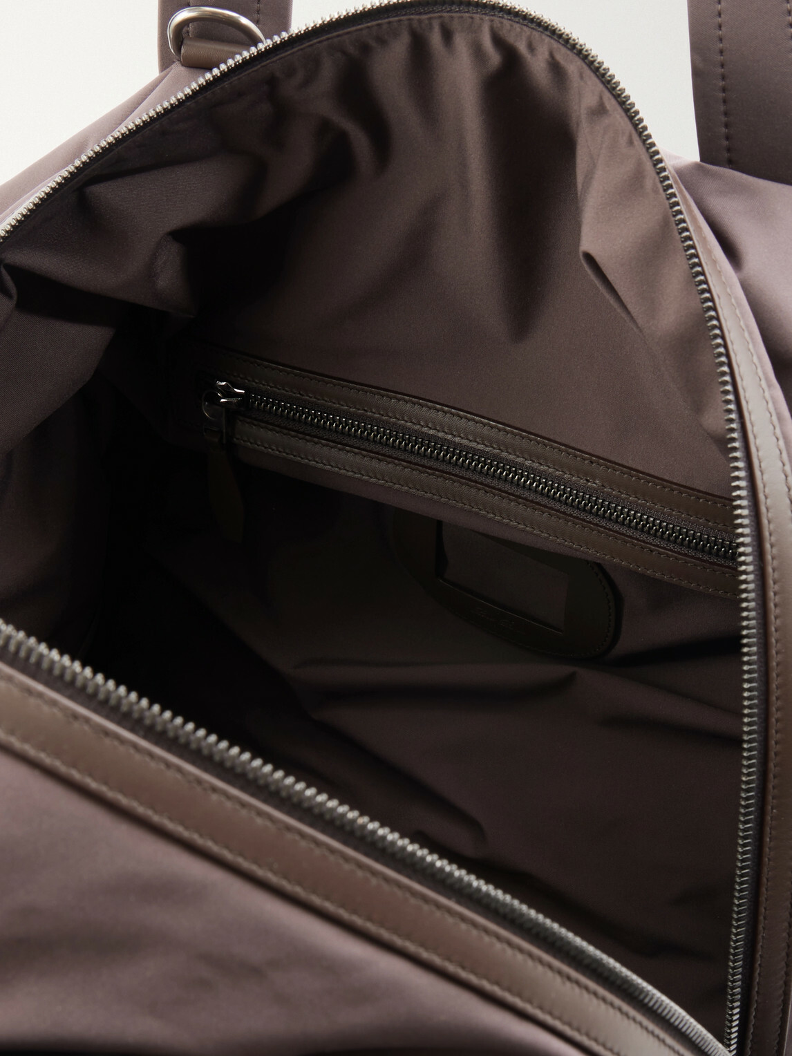 Loro Piana - Winch Leather-Trimmed Storm System® Shell Duffle Bag
