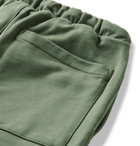 Fear of God - Slim-Fit Tapered Mélange Cotton-Blend Jersey Sweatpants - Green