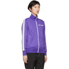 Palm Angels Purple and White Classic Track Jacket