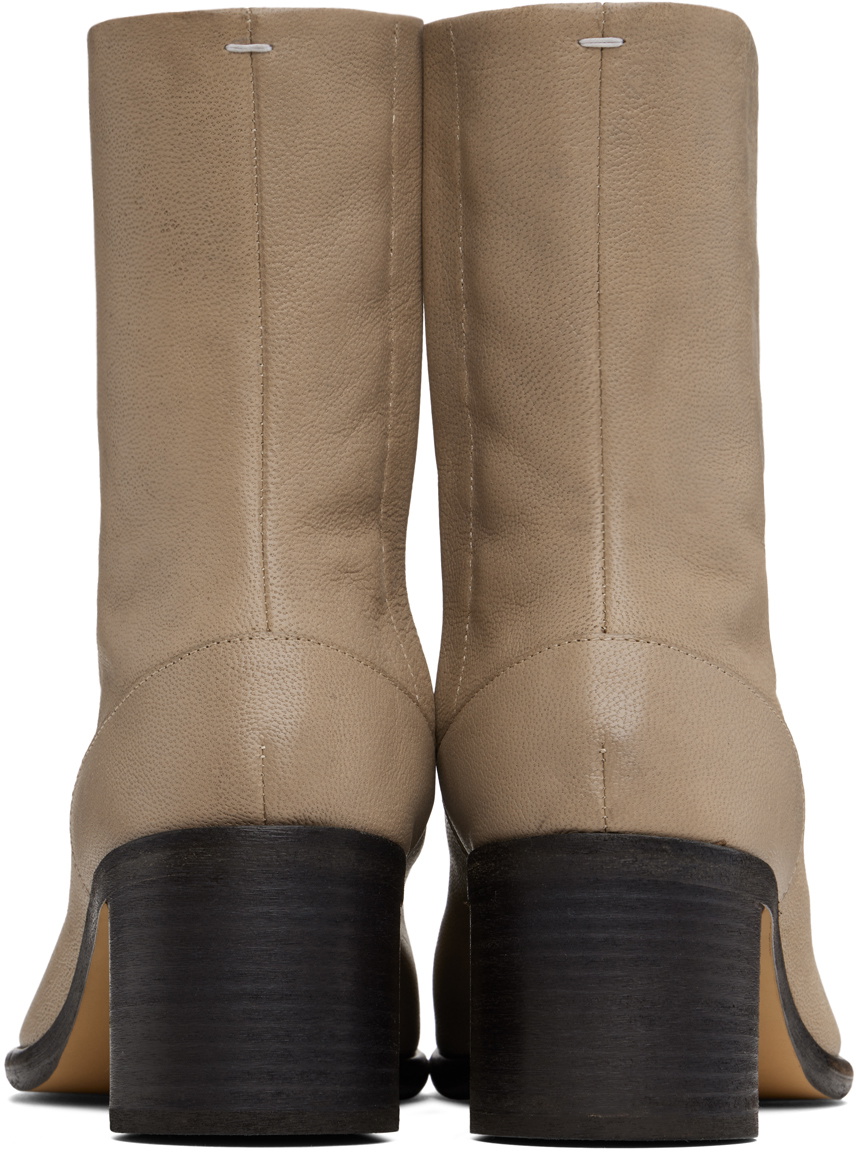 Maison Margiela Taupe Tabi Boots Maison Margiela