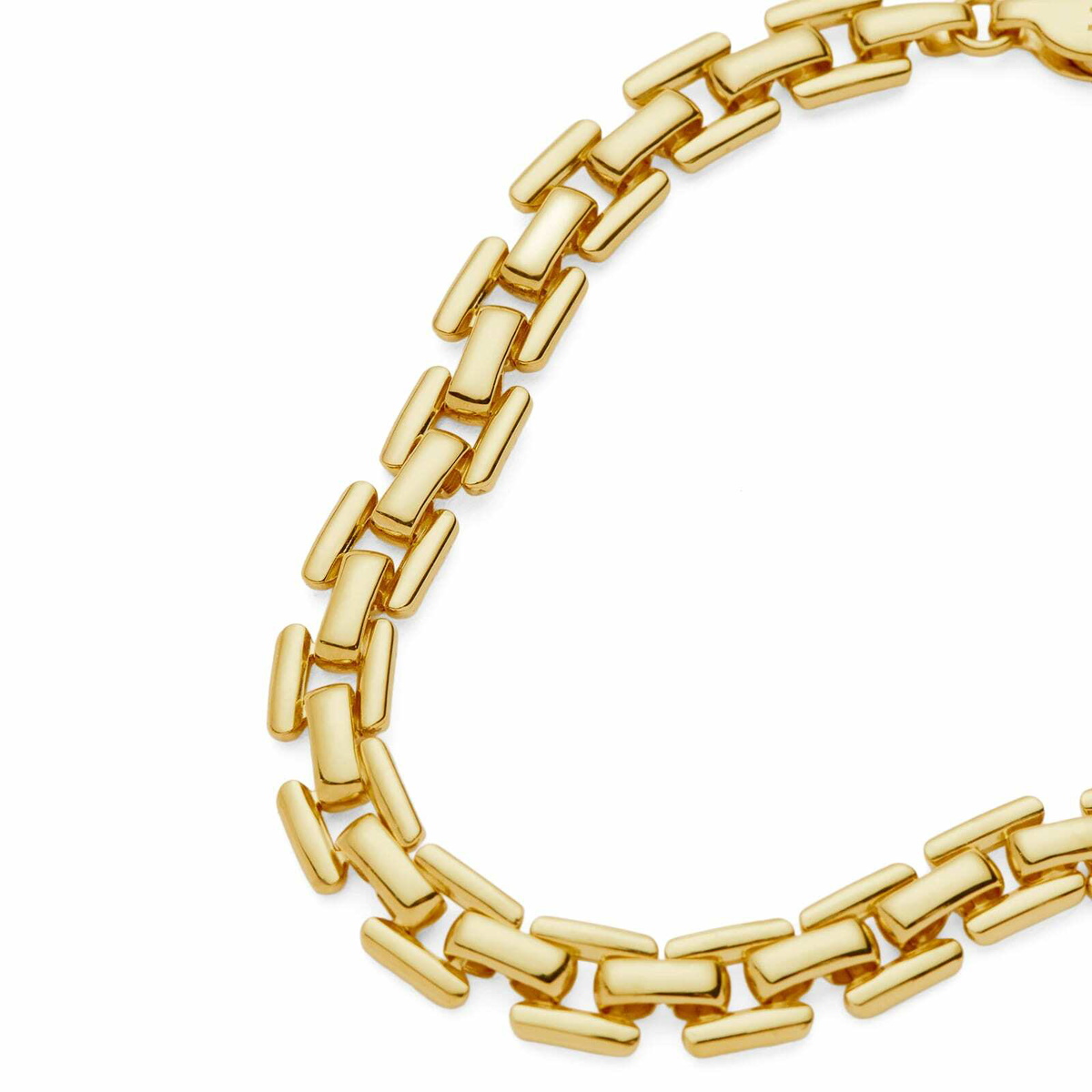 Missoma Women's Timepiece Link Chain Bracelet in Gold