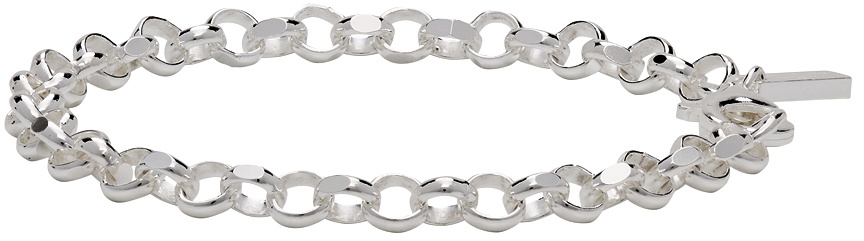 Hatton Labs Silver Diamond Cut Belcher Bracelet