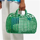 Melissa Women's Refraction Colurs Jelly Bag in Green