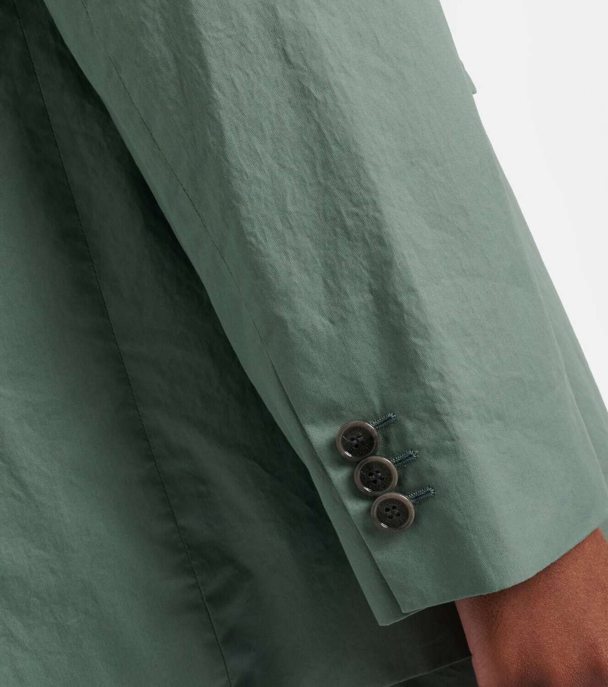 Acne Studios Scarf-detail oversized cotton twill blazer