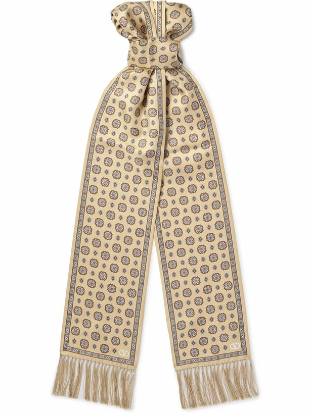 Photo: Valentino Garavani - Tasselled Printed Silk-Twill Scarf