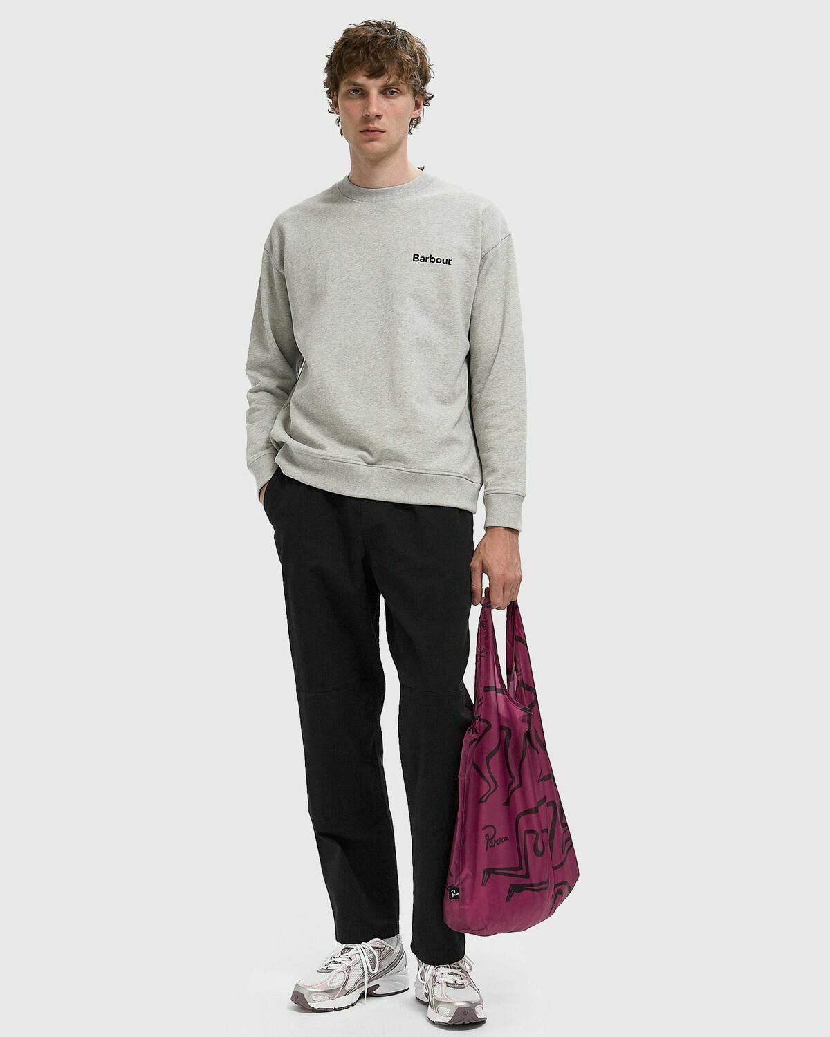 Barbour Nicholas Crew Grey Mens Sweatshirt