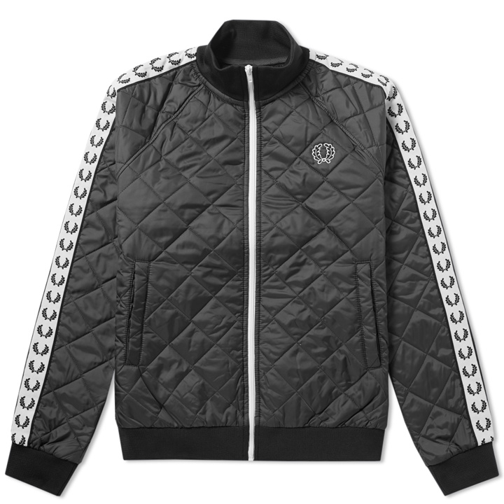 Photo: Fred Perry x Lavenham Quilted Taped Tracktop